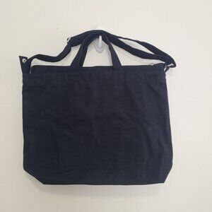 Baggu Horizontal Zip Top Duck Bag Tote Black
